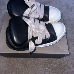 Rick Owens Black and White Sneakers
